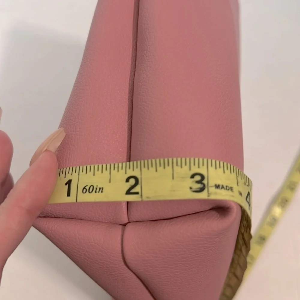 Sonia Kashuk large cosmetics bag pink faux leather NWT